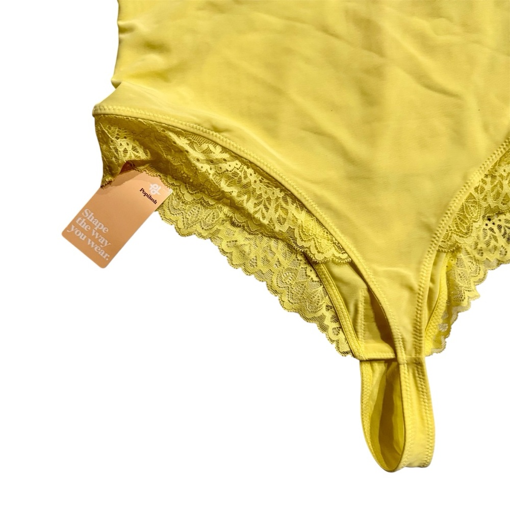 Popilush Yellow Bodysuit Shapewear XL NWT - Picture 5 of 13
